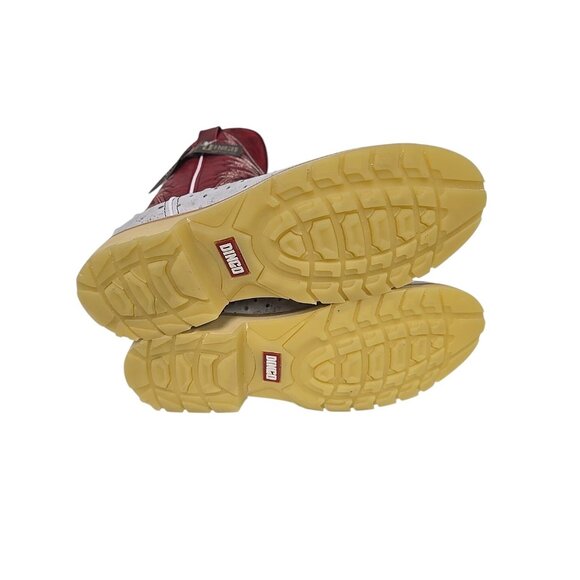 Dingo Men's DI 606 Kiwi Western Ostrich Print Pull On Boot White Red Size 9.5D - Picture 6 of 6